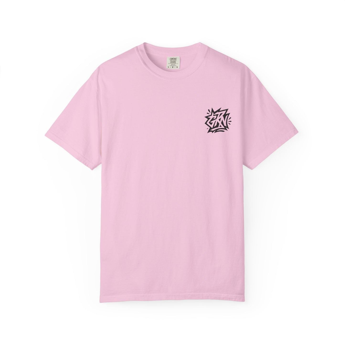 Stylish Unisex Garment-Dyed T-Shirt with Bold Graffiti Design