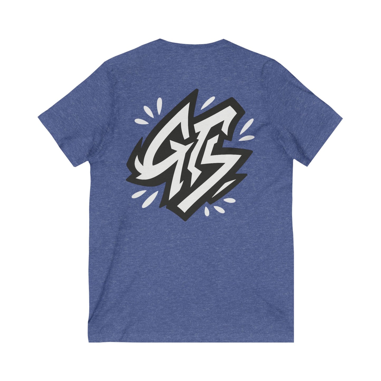 Street Art Inspired Unisex V-Neck Tee - Bold Graphic Design