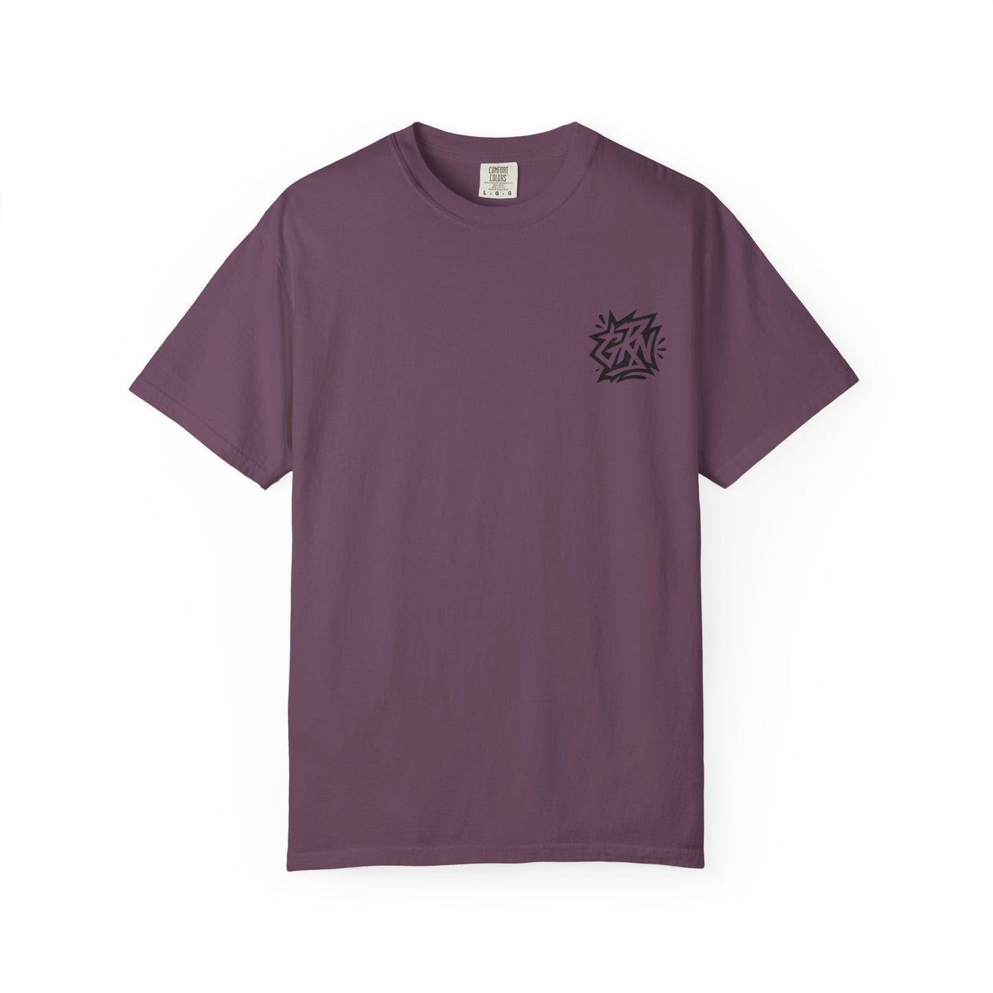 Stylish Unisex Garment-Dyed T-Shirt with Bold Graffiti Design