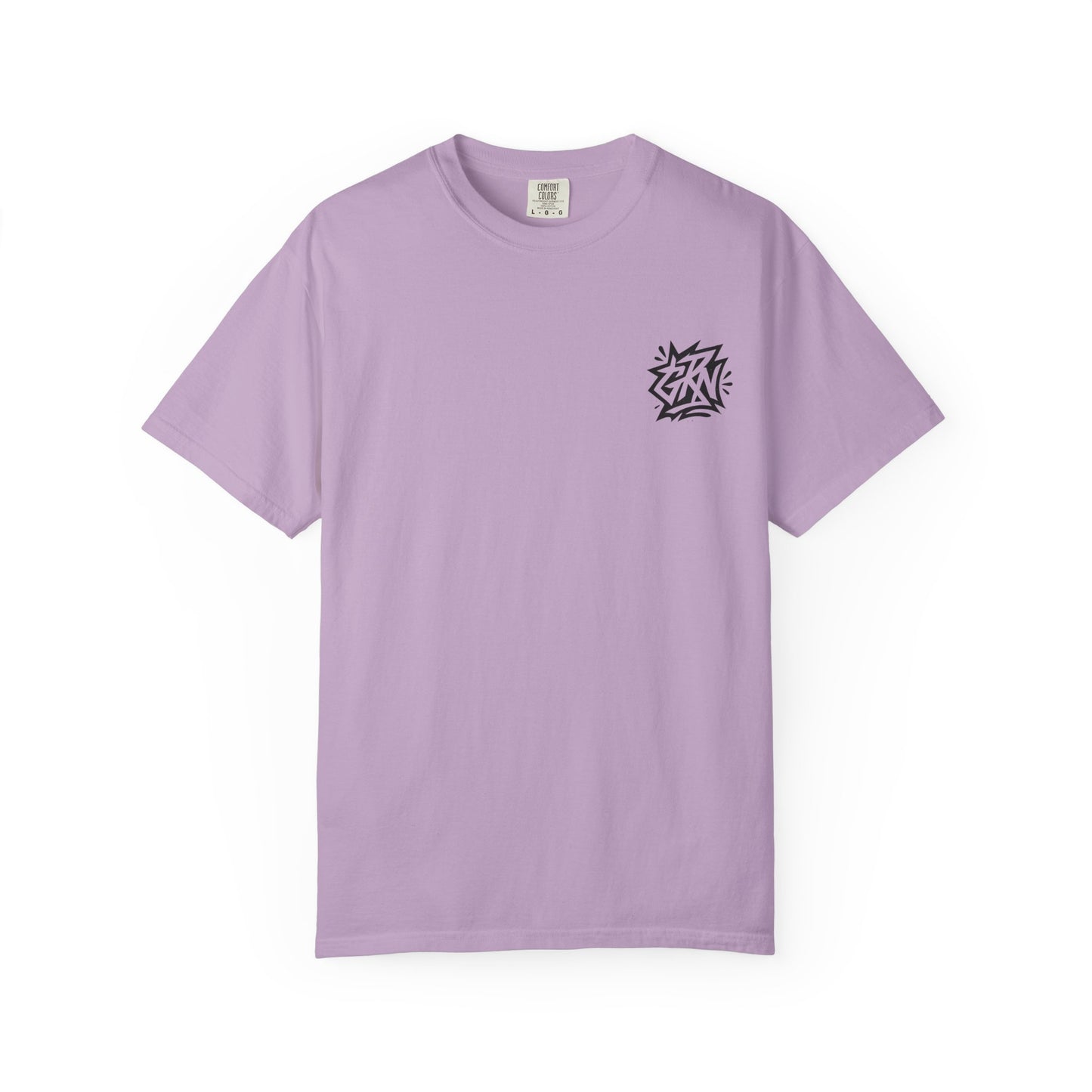 Stylish Unisex Garment-Dyed T-Shirt with Bold Graffiti Design
