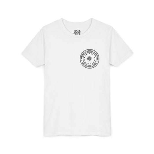 Youth Short Sleeve Tee - Fashion States Seal of Style - Casual Kids T-Shirt